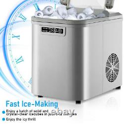 Ice machine Ice cube maker Electric Silvery with Scoop Quick Counter 2,2L