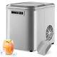 Ice machine Silvery Ice Maker Machine Self-cleaning mode Counter Equipment 2,2L