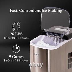 Igloo IGLICEB26SS Automatic Portable Electric Countertop Ice Maker Machine
