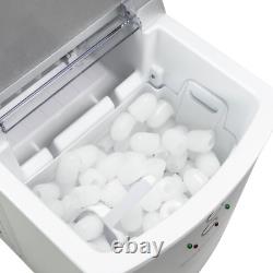 Igloo IGLICEB33SL 33-Pound Automatic Portable Countertop Ice Maker Machine, Silv