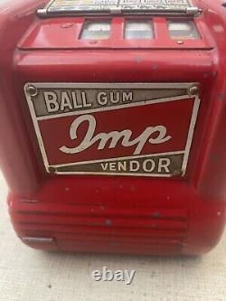 Imp Ball Gum Vendor Counter Top Slot Machine Red