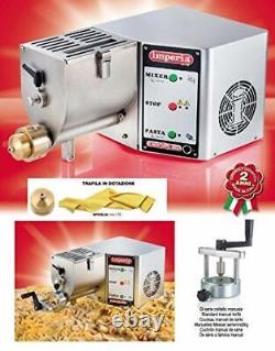 Imperia Chef in Casa Pasta Machine with Ergonomic Panel Button Stainless Steel