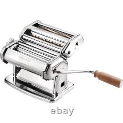 Imperia Pasta Machine with Cutters 6 Thickness Settings Comfortable Grip Sturdy