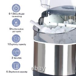 Innotic Ice Maker Machine Counter Top, 26lbs in 24Hrs, 9 Cubes 37.6x28x37.3cm