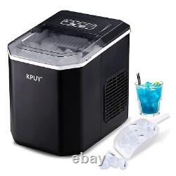 KPUY Ice Maker Machine Automatic Electric Ice Cube Maker Countertop 12KG/24H