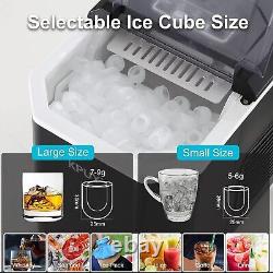 KPUY Ice Maker Machine Automatic Electric Ice Cube Maker Countertop 12KG/24H