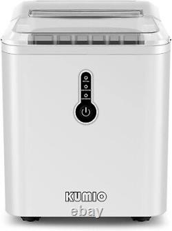KUMIO Countertop Ice Maker Machine with 1.5L Tank 12kg in 24h @kim