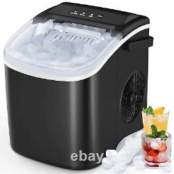 Kismile Countertop Ice Maker, Self-Cleaning Portable Ice Maker Machine with Hand