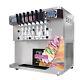 Kolice ETL Commercial 4+3 Mixed Flavors Desktop Soft Serve Ice Cream Machine