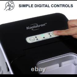 Koolatron Compact Countertop Ice Maker Machine, Digital Controls, LED Indicators