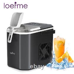 LOEFME 2L Counter Top Electric Ice Cube Maker Machine Auto Self-Cleaning 12Kg UK