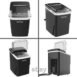 LOEFME 2L Ice Maker 2 Ice Sizes 12kg /24h Ice Countertop Home Cube Machine Maker