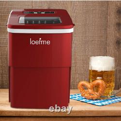 LOEFME 2L Ice Maker Machine Automatic Electric Ice CubeMaker Countertop 12KG/24H