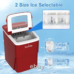 LOEFME 2L Ice Maker Machine Automatic Fast Electric Portable Ice Cube Maker UK