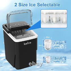 LOEFME 2L Ice Maker Machine Mini Countertop Home Fast Ice Cube Maker Portable