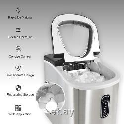 LOEFME 2.2L Electric Ice Maker Machine Portable Home Kitchen Fast Ice Cube Maker