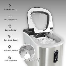LOEFME 2.2L Kitchen Countertop Ice Maker Machine Fast Ice Maker for Party Bar