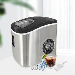 LOEFME 2.2L Kitchen Countertop Ice Maker Machine Fast Ice Maker for Party Bar