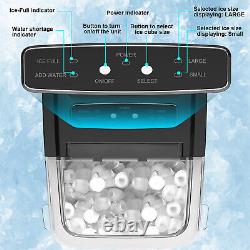 LOEFME Electric Ice Maker Machine 2L Automatic Fast Ice Cube Maker Countertop