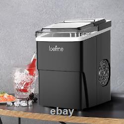 LOEFME Electric Ice Maker Machine 2.0L Countertop Automatic Fast Ice Cube Maker
