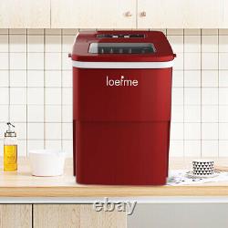 LOEFME Electric Ice Maker Machine Automatic Fast Ice Cube Maker Countertop 2L