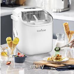 LOEFME Ice Maker Machine Automatic Electric Ice Cube Maker Counter top Ice 1.2L