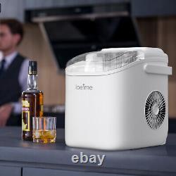 LOEFME Ice Maker Machine Automatic Electric Ice Cube Maker Counter top Ice 1.2L