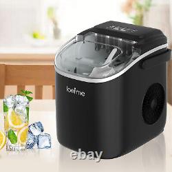 LOEFME Ice Maker Machine Automatic Electric Portable Ice Cube Maker Countertop