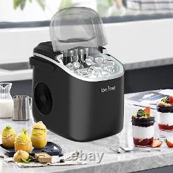 LOEFME Ice Maker Machine Automatic Electric Portable Ice Cube Maker Countertop
