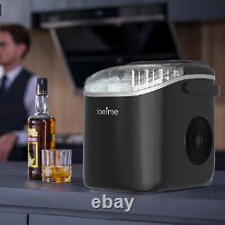 LOEFME Ice Maker Machine Automatic Electric Portable Ice Cube Maker Countertop