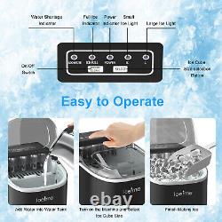 LOEFME Ice Maker Machine Automatic Electric Portable Ice Cube Maker Countertop