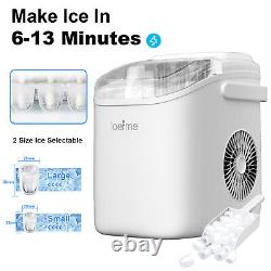 LOEFME Ice Maker Machine Automatic Electric Type Ice Cube Maker Counter Top 1.2L