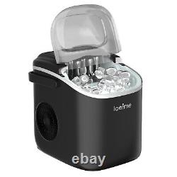 LOEFME Ice Maker Machine Portable Countertop Ice Cube Maker 26lbs/24H