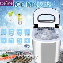 LOEFME New 2.2L Ice Maker Machine Portable Countertop Automatic Ice Cube Maker