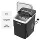 LOEFME Portable 2L Ice Maker Machine Mini Countertop Home Fast Ice Cube Maker UK