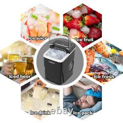 LOEFME Upgrade 2L Portable Electric Ice Making Machine Ice Cube Maker Home Bar