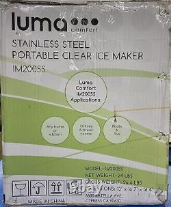 Luma Comfort Clear Ice Cube Maker Machine First Cubes In 15 Minutes (WM7)