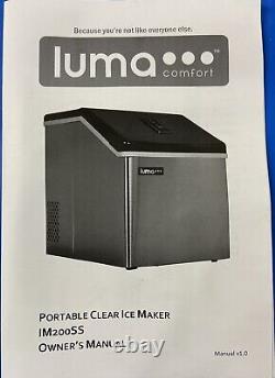 Luma Comfort Clear Ice Cube Maker Machine First Cubes In 15 Minutes (WM7)