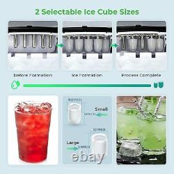NEW Dreamiracle Electric Countertop Ice Maker Machine in Stainless Steel Silver