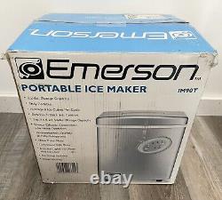 NEW Emerson IM90T Silver Electric Portable Countertop Ice Maker Machine