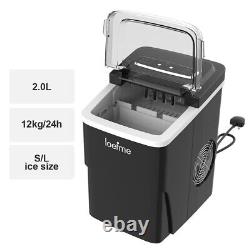 New 2.0L Ice Maker Machine Ice Cube Maker 12kg/24hour Countertop Home Quiet Fast