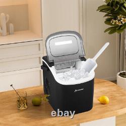 New Counter Top Electric Ice Cube Maker Machine, Self-Cleaning Function 12KG/24H