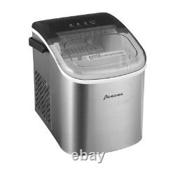 New Counter Top Electric Ice Cube Maker Machine, Self-Cleaning Function 12KG/24H