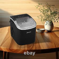 New Counter Top Electric Ice Cube Maker Machine, Self-Cleaning Function 12KG/24H