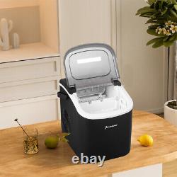 New Counter Top Electric Ice Cube Maker Machine, Self-Cleaning Function 12KG/24H