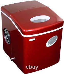 Newair Counter Top Ice Maker Machine (Red), Compact Automatic Ice Maker, Cubes R