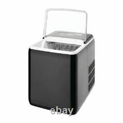Nisbets Essentials Countertop Ice Machine Black Self Clean Function 20kg Output