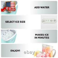 Nugget Ice Machine Portable Small Compact Counter Top Ice Maker for Home RV Camp