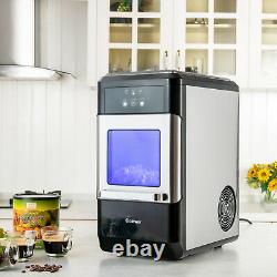 Nugget Ice Maker Lighting Automatic Self-Cleaning Ice Cube Making Machine 20KG/D