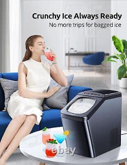 Nugget Ice Maker Machine Countertop Pebble Ice 30lbs/Day, Self-Cleaning